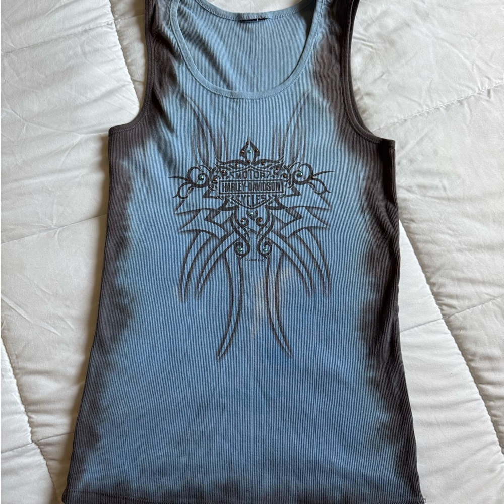 Harley-Davidson Women's Gradient Blue Tank Top